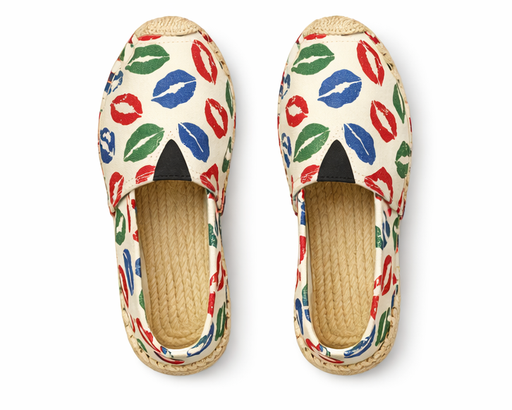 Espadrilles  imprimé lèvres
