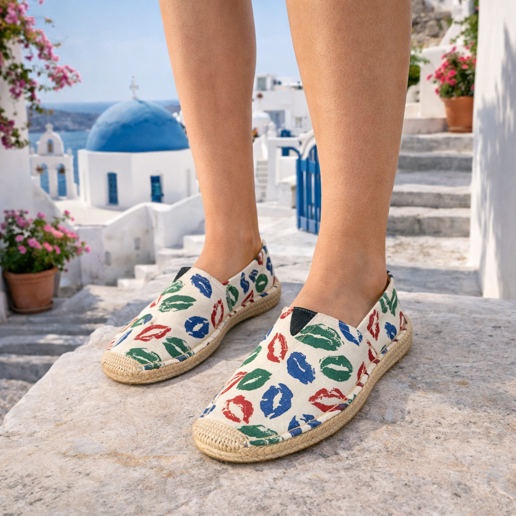 Espadrilles  imprimé lèvres