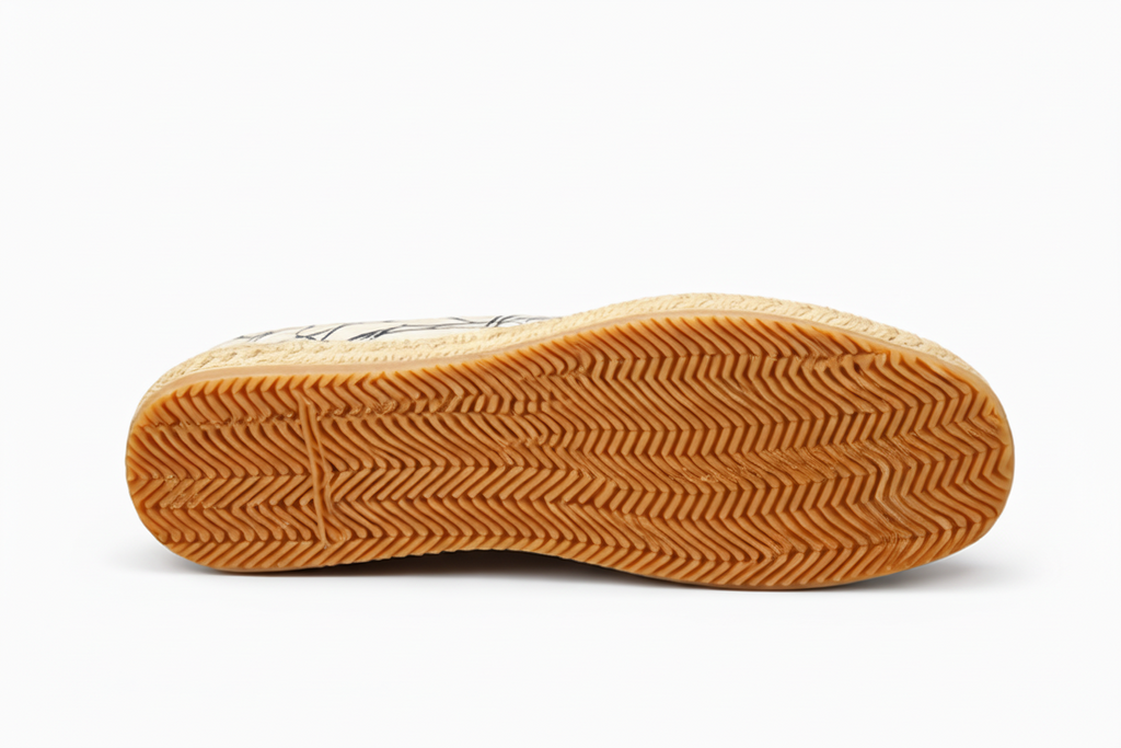 Espadrilles blanches à motif