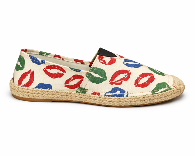 Espadrilles  imprimé lèvres