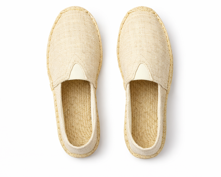 Espadrilles beige lin