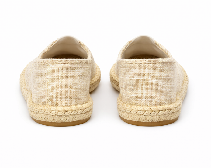 Espadrilles beige lin